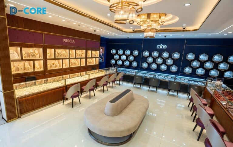 تصميم داخلي لمعارض مالابار جولد الكويت