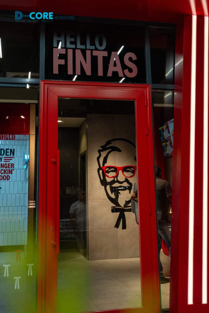 KFC Entrance area interior design